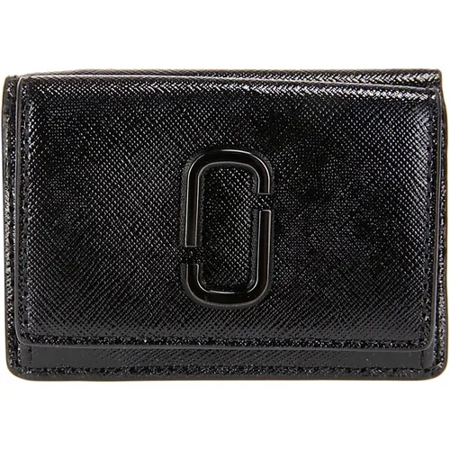 Trifold Mini Wallet with Logo , female, Sizes: ONE SIZE - Marc Jacobs - Modalova