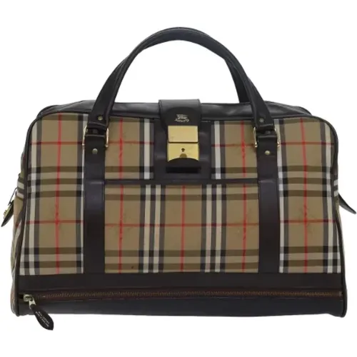 Pre-owned Canvas travel-bags , female, Sizes: ONE SIZE - Burberry Vintage - Modalova