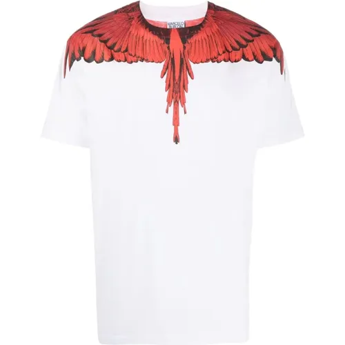 Icon Wings T-shirt , male, Sizes: L - Marcelo Burlon - Modalova