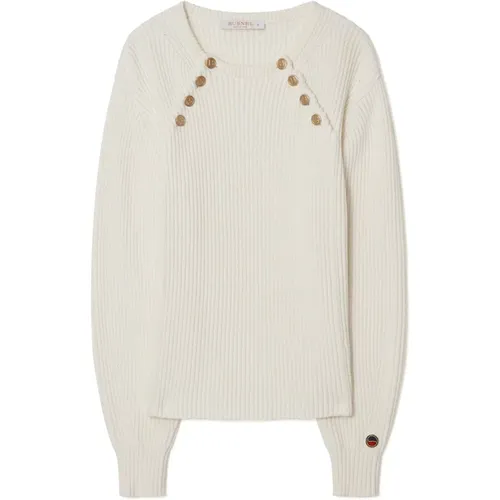 Tamra Sweater Ecru , female, Sizes: 2XL, XL, M, L, S - Busnel - Modalova