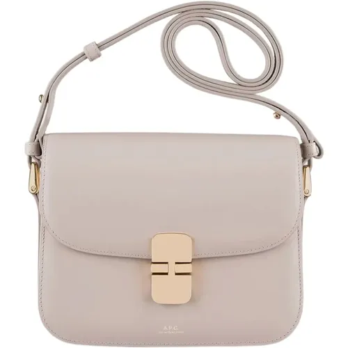 Smooth Leather Small Grace Bag , female, Sizes: ONE SIZE - A.p.c. - Modalova