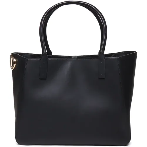 Leather Tote Bag with VLogo , female, Sizes: ONE SIZE - Valentino Garavani - Modalova