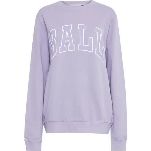 K. Griffey Lavender Sweatshirt , Damen, Größe: XS - Ball - Modalova