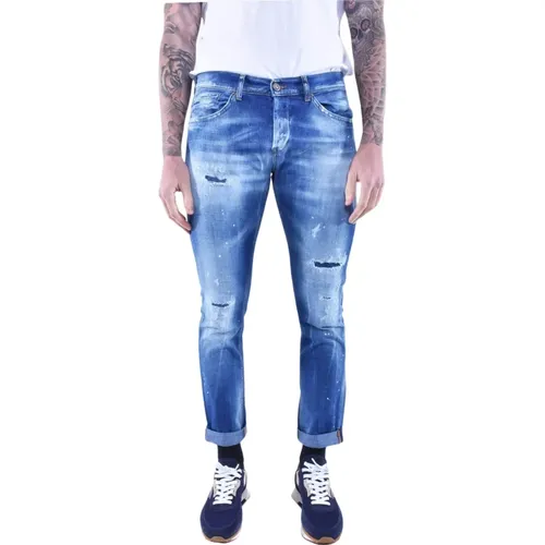 Skinny Ripped Jeans für Herren , Herren, Größe: W30 - Dondup - Modalova