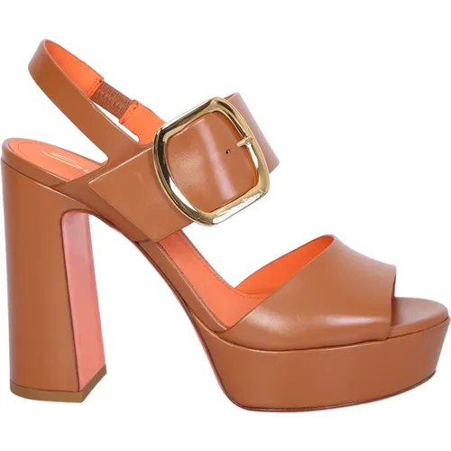 High-Heeled Sandals with Almond Toe , female, Sizes: 5 1/2 UK - Santoni - Modalova