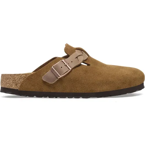 Geflochtene Riemen Lederclogs , Damen, Größe: 36 EU - Birkenstock - Modalova