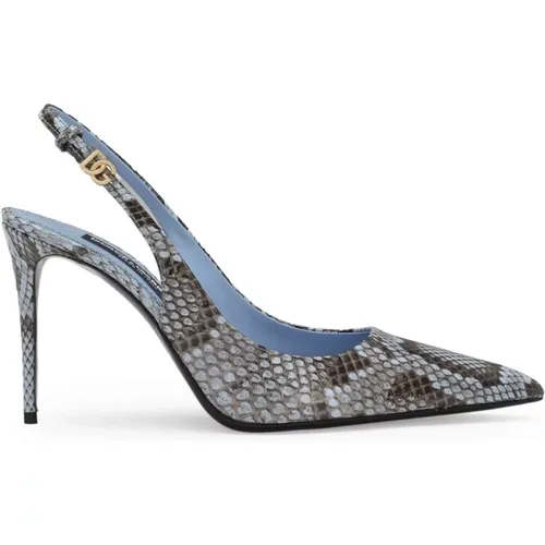 Python Celeste Barefoot Sandal , female, Sizes: 2 UK, 3 UK, 6 UK, 4 1/2 UK, 5 UK, 5 1/2 UK, 4 UK, 6 1/2 UK - Dolce & Gabbana - Modalova