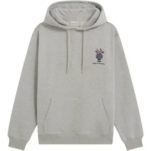 Grauer Vase bestickter Hoodie - Drole de Monsieur - Modalova