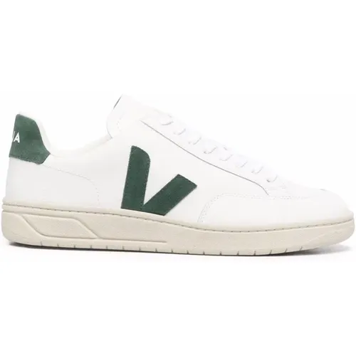 V-12 Leder Weiß Zypern Sneakers , Herren, Größe: 44 EU - Veja - Modalova