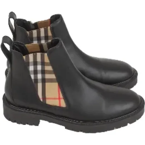 Pre-owned Leder boots - Burberry Vintage - Modalova