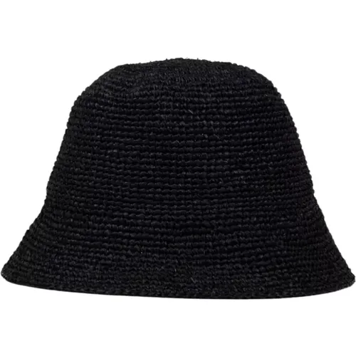 Natural Raffia Cloche Hat , female, Sizes: ONE SIZE - Ibeliv - Modalova