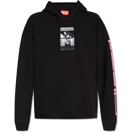 Hoodie mit Logo , Herren, Größe: XL - Diesel - Modalova