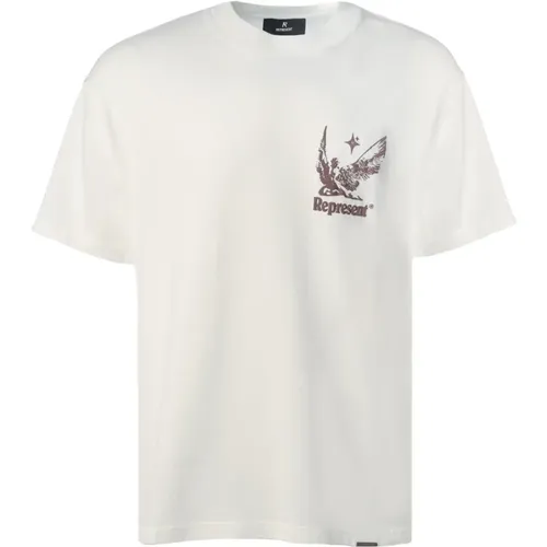 Sommergeister Weißes Bedrucktes T-Shirt - Represent - Modalova