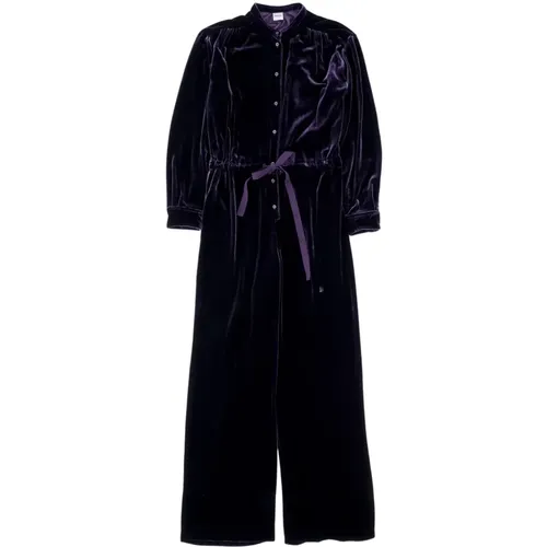 Luxurious Velvet Jumpsuit , female, Sizes: M, S - Aspesi - Modalova