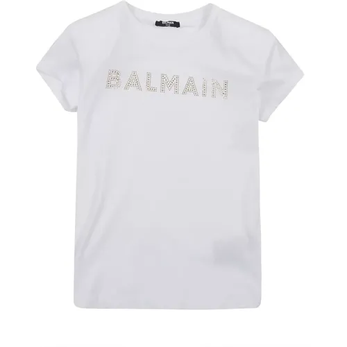 Weißes Gold T-Shirt/Top Balmain - Balmain - Modalova