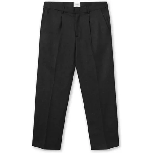 Navy Suit Pants with Side Pockets , male, Sizes: W28 - Forét - Modalova