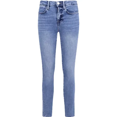 Le High Skinny Jeans Jadite , Damen, Größe: W26 - Frame - Modalova