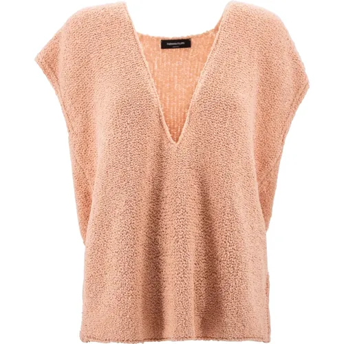 Knitted Cotton Blend Sweaters , female, Sizes: S, XS, 2XS - Fabiana Filippi - Modalova