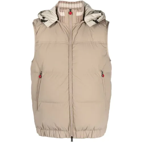 Padded Gilet Jacket , male, Sizes: L - Kiton - Modalova