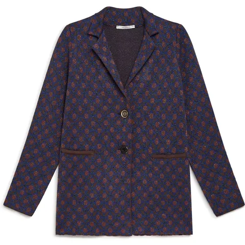 Lucky Pois Jacquard Jacke , Damen, Größe: XS - MALIPARMI - Modalova