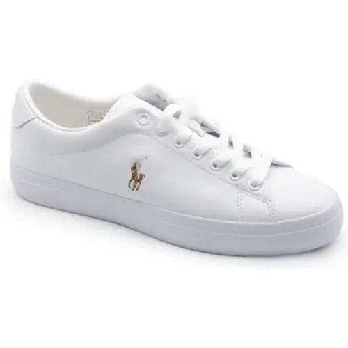 Weiße Leder Longwood Sneakers , Herren, Größe: 43 EU - Ralph Lauren - Modalova