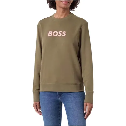 Damen Sweatshirt mit Elaborate Design , Damen, Größe: S - Hugo Boss - Modalova