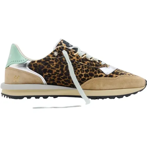 Leopard Print Sneakers , female, Sizes: 3 UK, 6 UK, 5 UK - Hidnander - Modalova