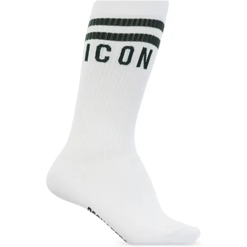 Ikonic Mid Crew Socken für Männer - Dsquared2 - Modalova