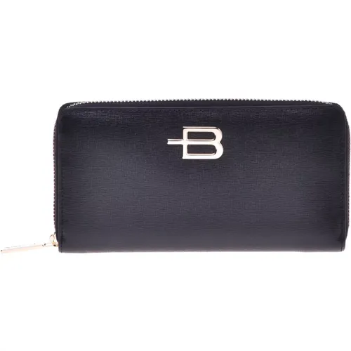 Wallet in saffiano with zip , female, Sizes: ONE SIZE - Baldinini - Modalova