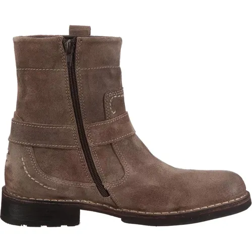 Gaucho Herren Stiefelette mit Reißverschluss , Herren, Größe: 41 EU - camel active - Modalova