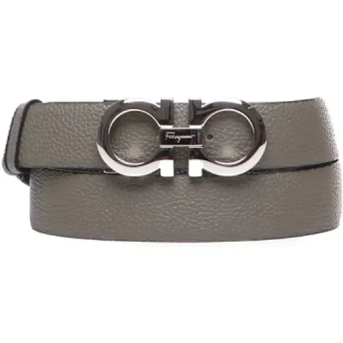 Tumbled Leather Belt , female, Sizes: 100 CM - Salvatore Ferragamo - Modalova