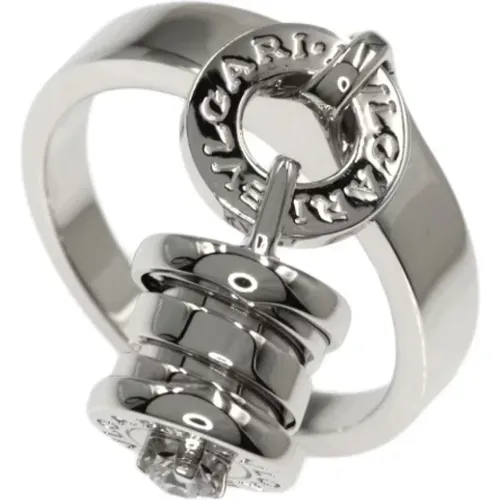 Pre-owned White Gold rings , female, Sizes: ONE SIZE - Bvlgari Vintage - Modalova