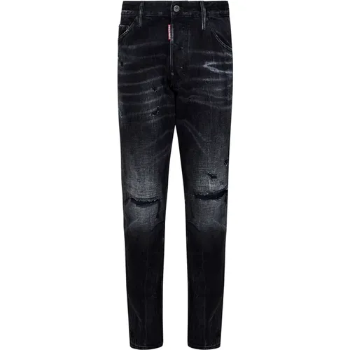 Schwarze Cool Guy Slim-Fit Jeans , Herren, Größe: 2XL - Dsquared2 - Modalova