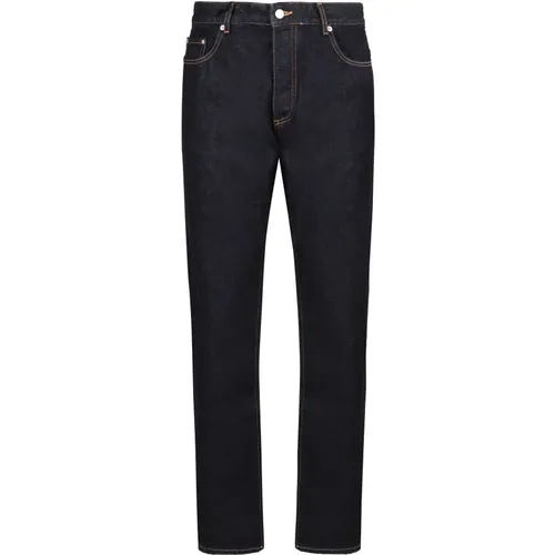 Straight-leg Jeans mit Metallnieten , Herren, Größe: W34 - Icon Denim - Modalova