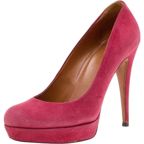 Pre-owned Suede heels , female, Sizes: 5 UK - Gucci Vintage - Modalova