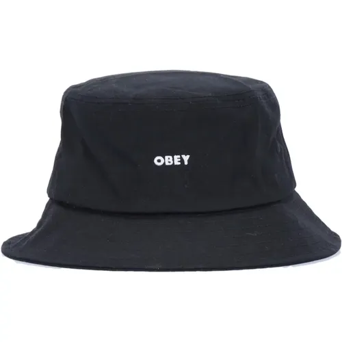 Bold Twill Bucket Hat , unisex, Sizes: ONE SIZE - Obey - Modalova