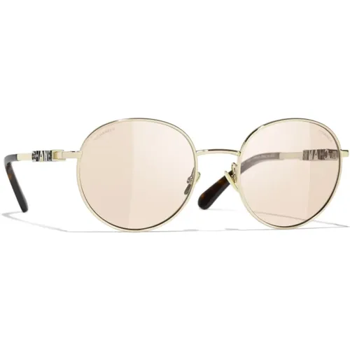 Authentic Sunglasses with Uniform Lenses , unisex, Sizes: 53 MM - Chanel - Modalova