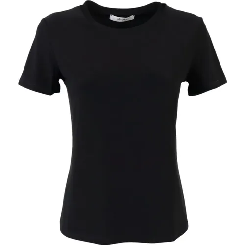 Schwarzes T-Shirt Bugia , Damen, Größe: L - Max Mara - Modalova