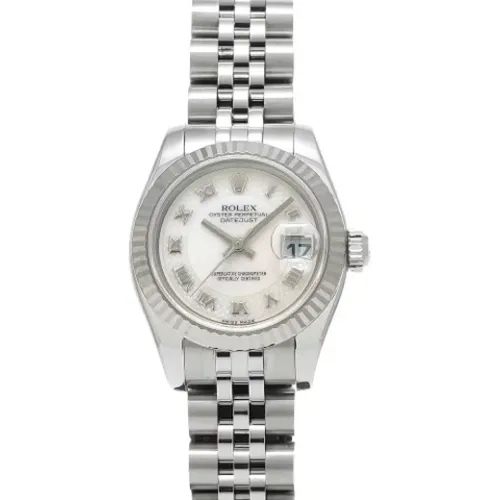 Pre-owned Stainless Steel watches , female, Sizes: ONE SIZE - Rolex Vintage - Modalova