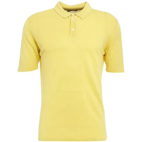 Gelbes T-Shirt & Polo für Männer , Herren, Größe: L - Roberto Collina - Modalova
