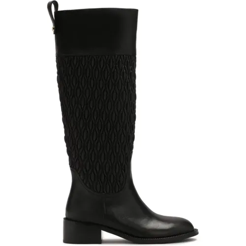 Slip-On-Stiefel mit original geknittertem Obermaterial , Damen, Größe: 35 EU - Kazar - Modalova