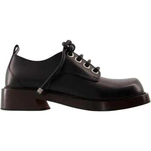 Leather Old Calf Derbies , male, Sizes: 7 UK, 5 UK, 6 UK, 8 UK - alexander mcqueen - Modalova