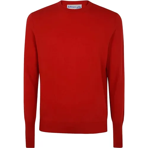 Orange Round Neck Pullover , male, Sizes: 2XL, M, L, XL - Ballantyne - Modalova