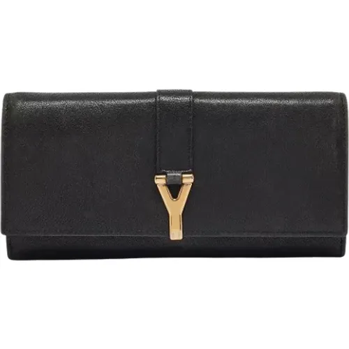 Pre-owned Leather wallets , female, Sizes: ONE SIZE - Yves Saint Laurent Vintage - Modalova