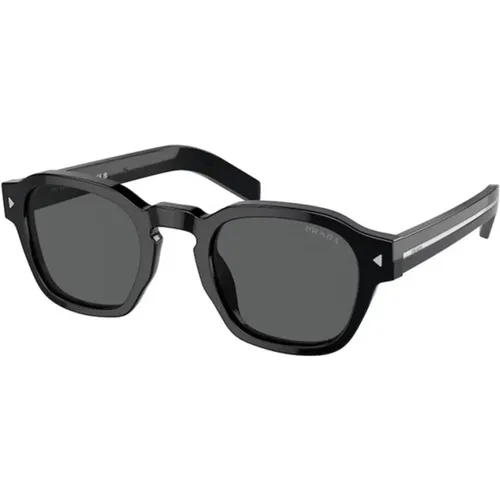 Stylish Sunglasses in Dark Grey , male, Sizes: 49 MM - Prada - Modalova