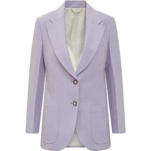 Chic Single-Breasted Blazer , female, Sizes: 2XS - Victoria Beckham - Modalova