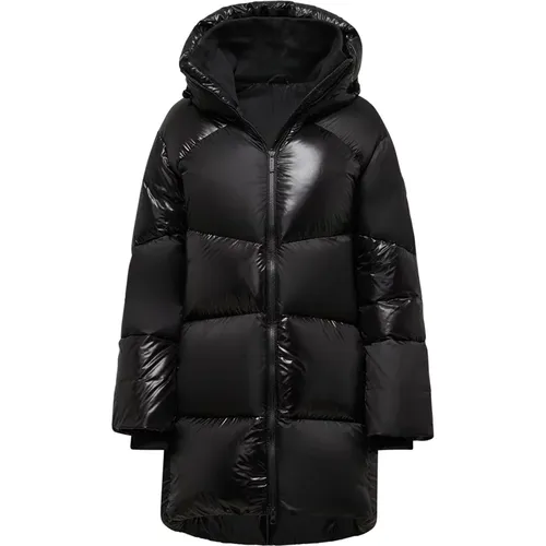 Checkerboard Down Jacket with Hood , female, Sizes: 3XL, XS, S, 2XL, XL, M, L - BomBoogie - Modalova