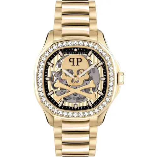 Skeleton Spectre Automatic Men's Watch , male, Sizes: ONE SIZE - Philipp Plein - Modalova