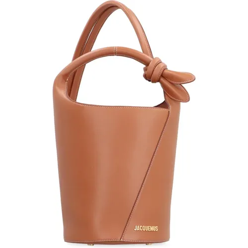 Mini bucket bag with snap closure , female, Sizes: ONE SIZE - Jacquemus - Modalova