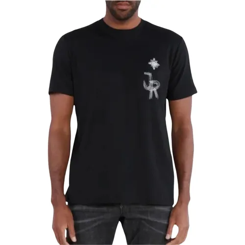 Herren Regular T-Shirt , Herren, Größe: L - John Richmond - Modalova